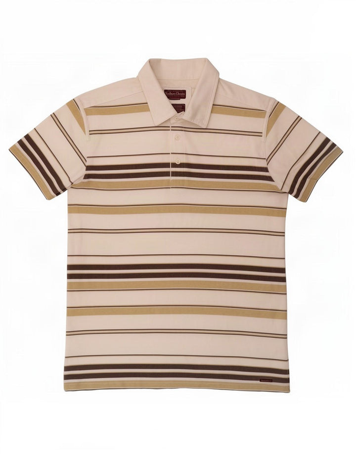 Tricou polo pentru bărbați Marlboro Classics XL, bumbac cu dungi albe