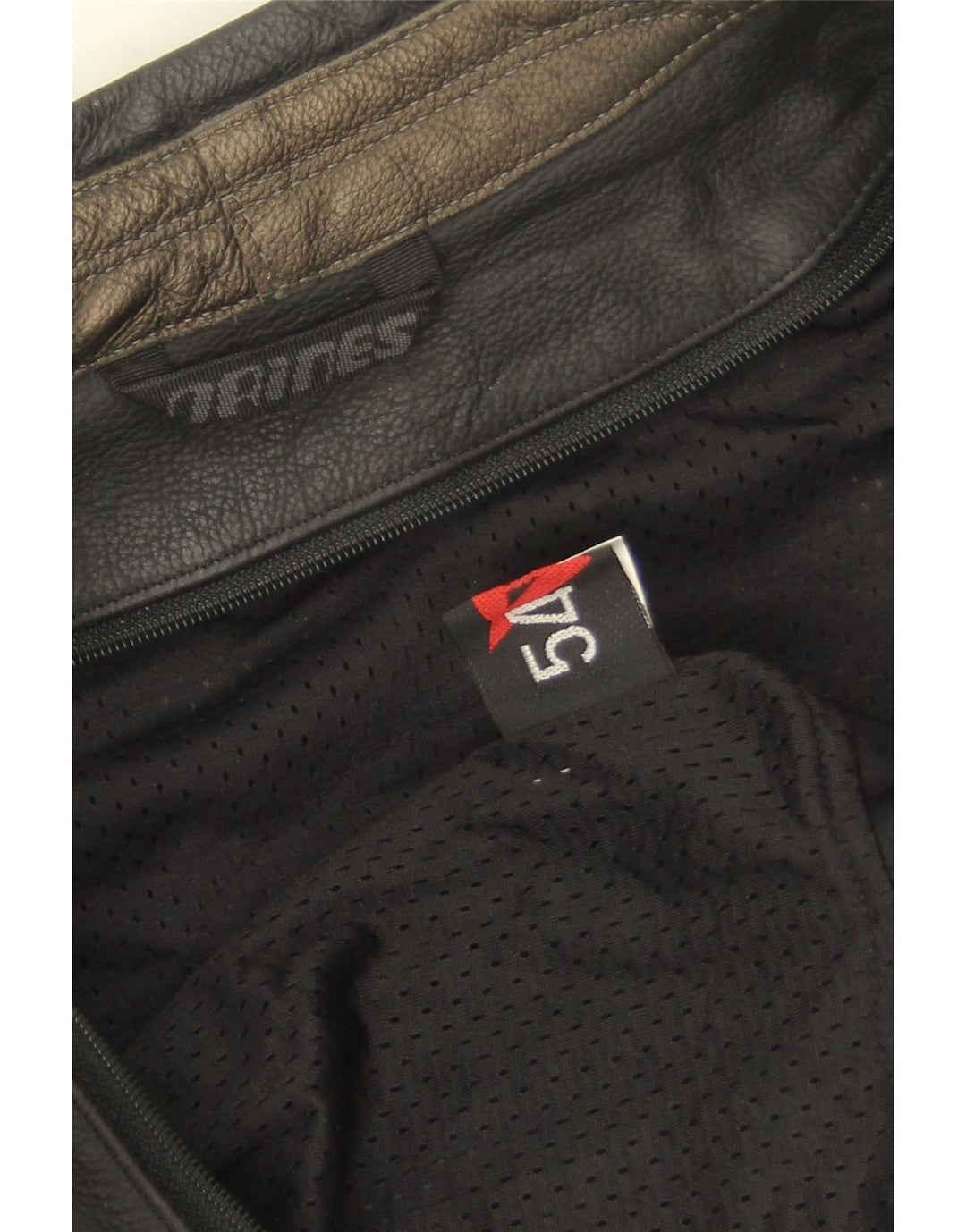 Jachetă Dainese din piele pentru bărbați EU 54, mare, neagră, color block