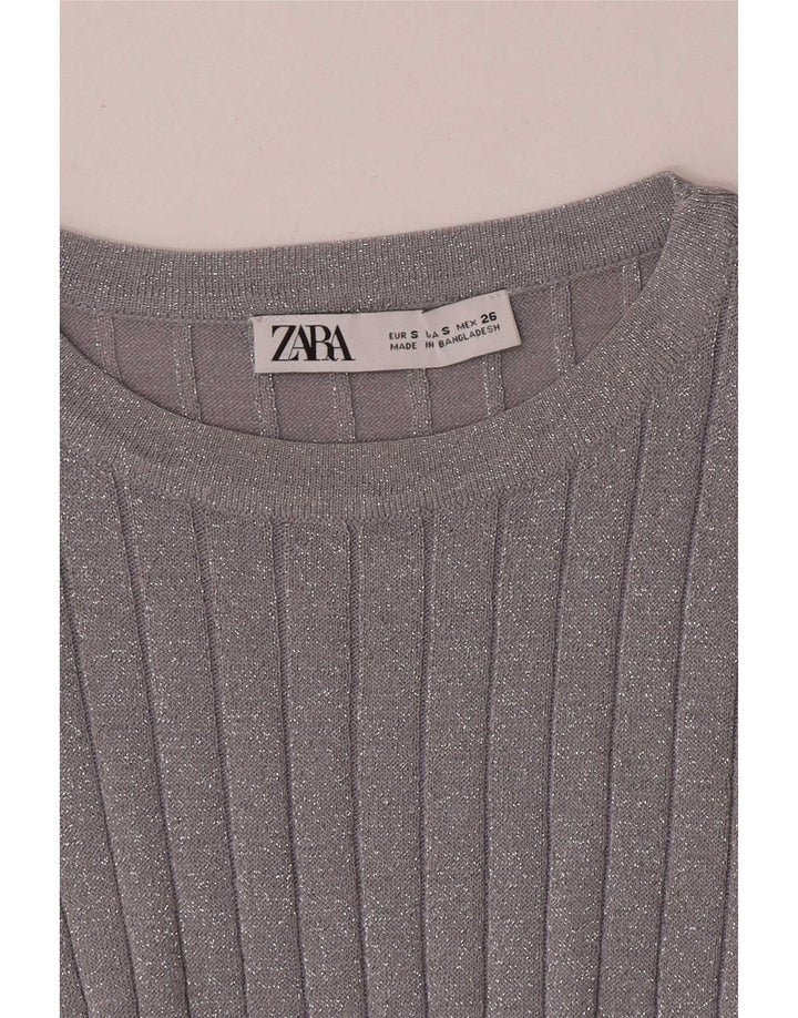 Bluză pentru femei Zara UK 8 Small Silver Flecked