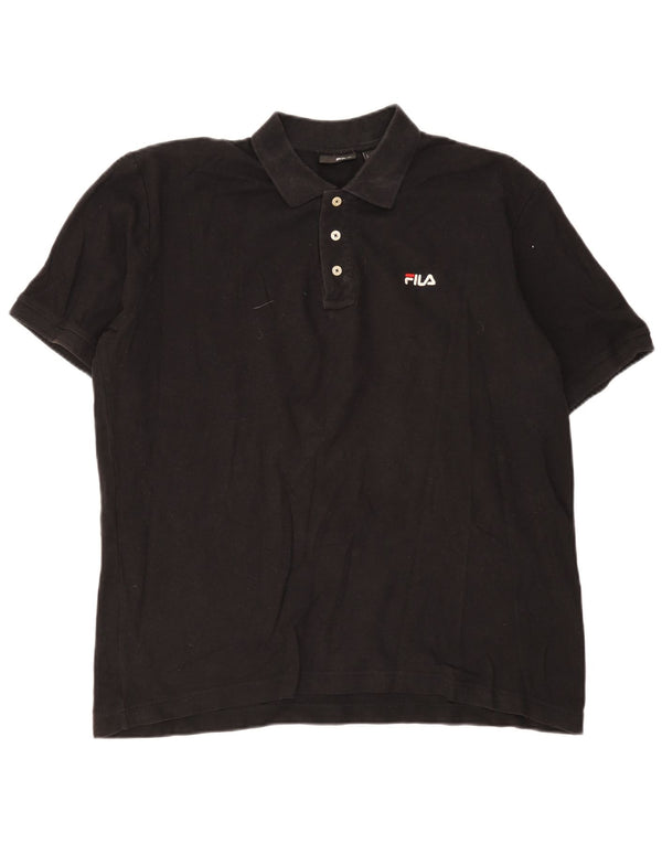Tricou Polo Fila Barbati XL Bumbac Negru