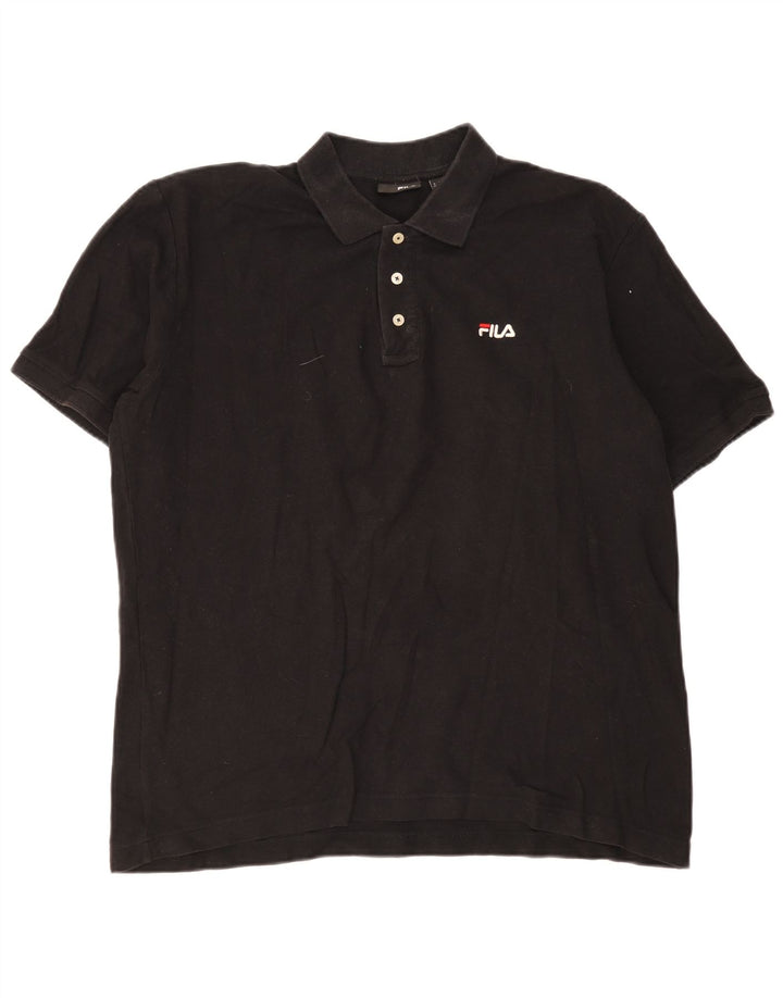 Tricou Polo Fila Barbati XL Bumbac Negru