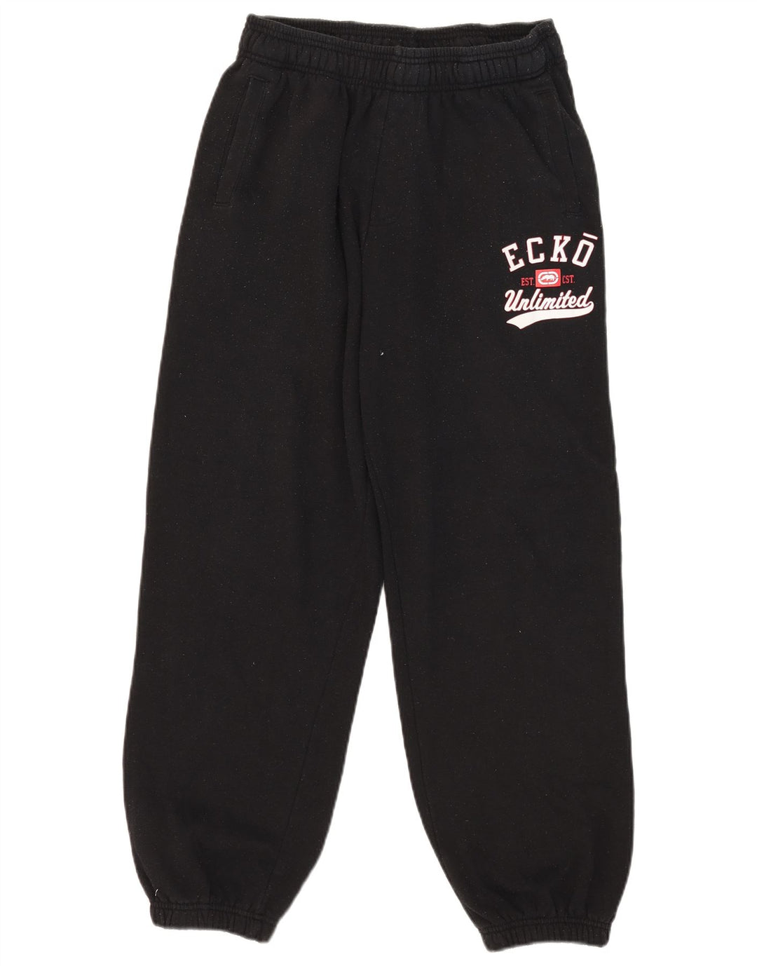 Ecko Unltd Pantaloni de trening grafic pentru bărbați Joggeri mari, negru