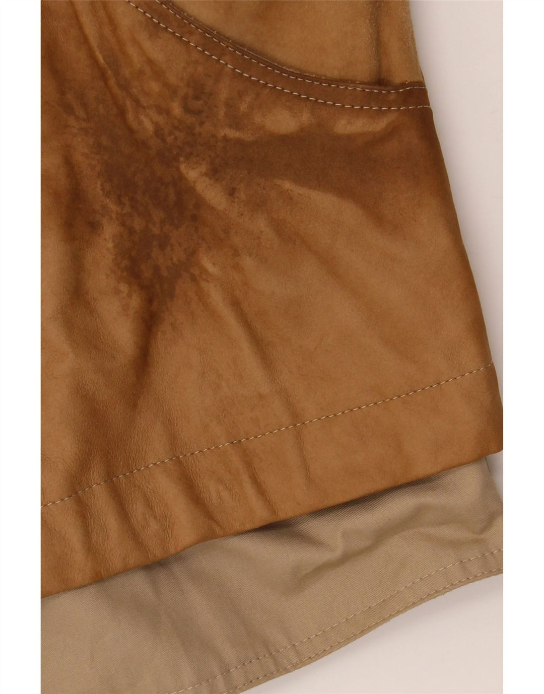 Jachetă BELFE pentru femei IT 44 Medium Bej Colorblock din piele