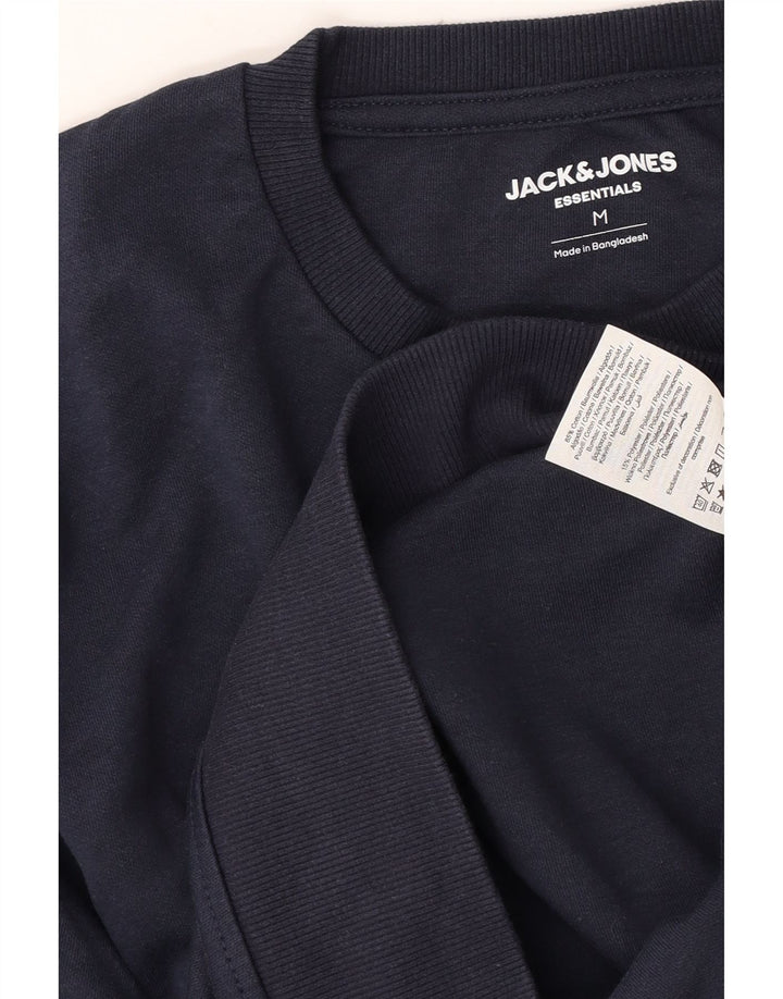 Pulover pentru bărbați Jack & Jones Pulover mediu din bumbac bleumarin