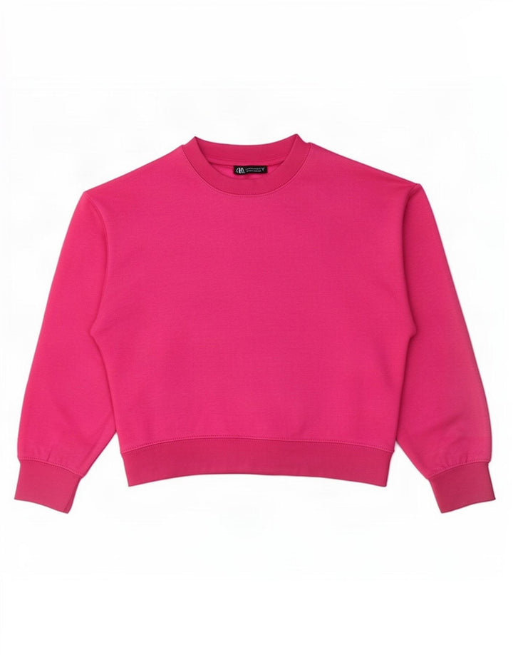 Pulover pentru damă Zara UK 14 Poliester roz mediu