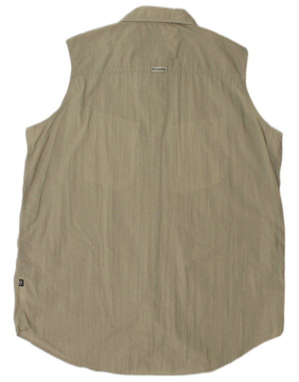 Bluză cămașă fără mâneci Columbia pentru femei UK 18 XL Kaki Nylon