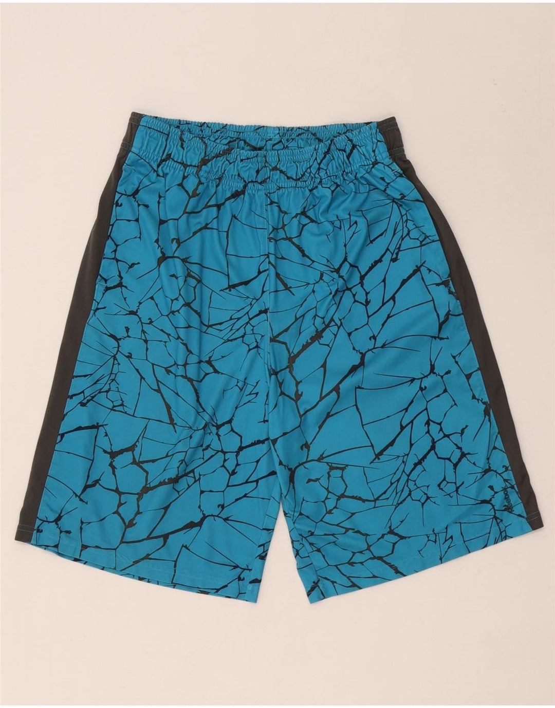 Pantaloni scurți sport Reebok pentru bărbați, cu model abstract, XL, poliester, albastru