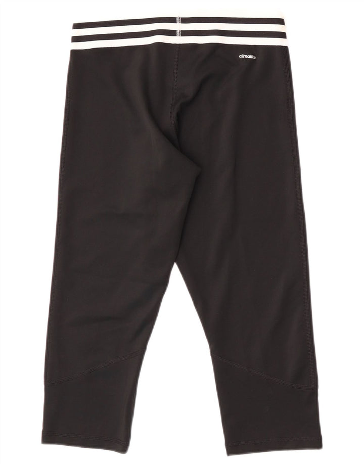 Leggings Adidas Climalite Capri pentru femei UK 8/10 Poliester negru mic