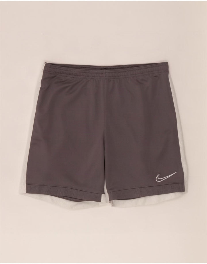 Pantaloni scurți sport Nike Dri Fit pentru bărbați, gri mediu, poliester color bloc