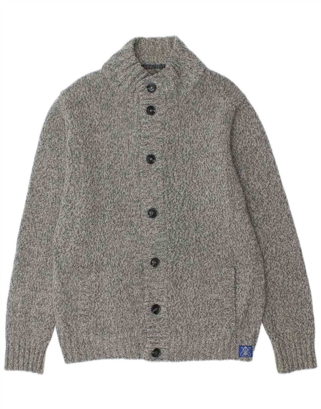 Pulover cardigan pentru bărbați McNeal, XL, lână de miel cu pături gri