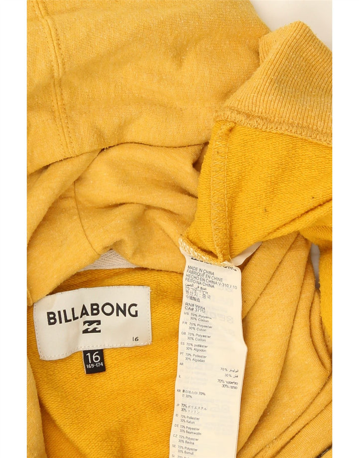 Pulover Billabong pentru băieți 15-16 ani, galben din poliester
