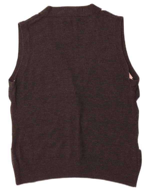 TOM TAILOR Pulover Crop Cardigan pentru femei UK 18 XL Negru Argyle/Diamond