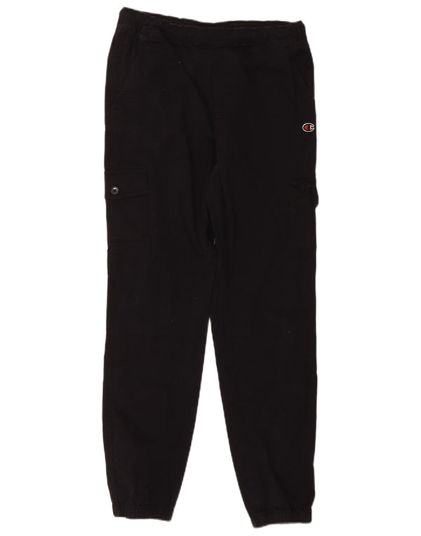 Champion Fete Joggeri Pantaloni Cargo 13-14 Ani XL W32 L27 Negru Bumbac