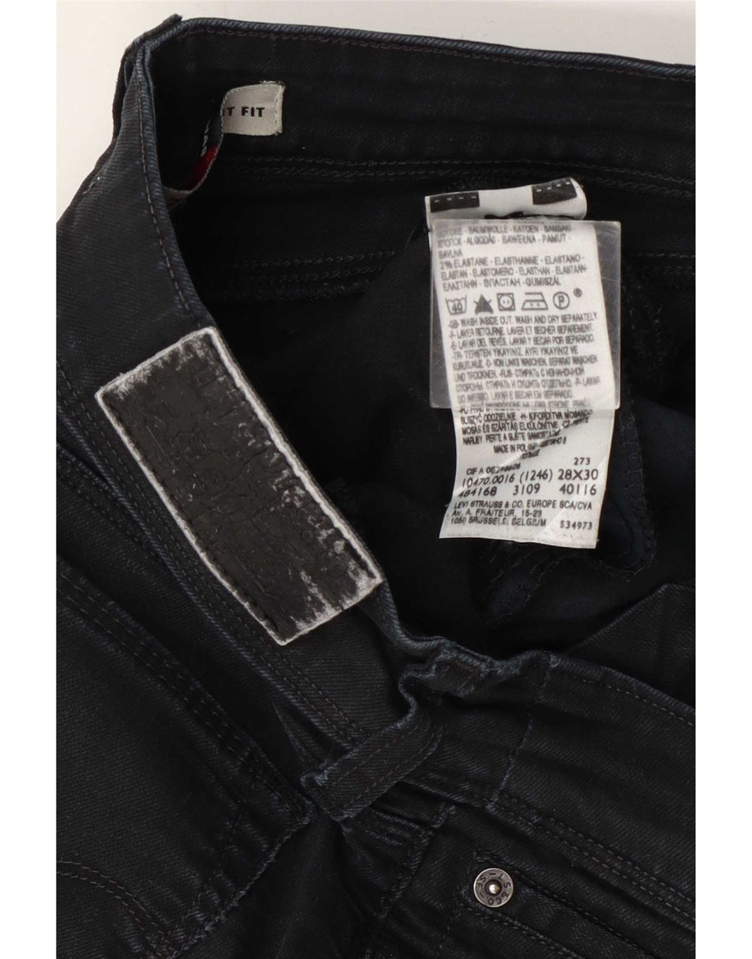 Blugi drepti 470 pentru femei Levi's W28 L28 bumbac bleumarin