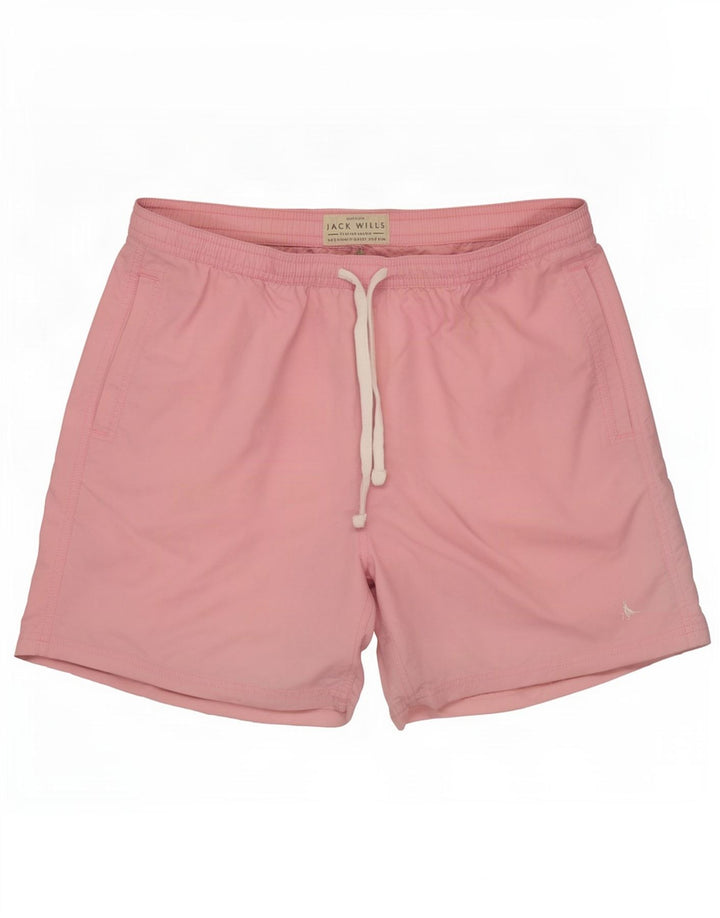 Pantaloni scurți de înot Jack Wills pentru femei, poliester roz mediu