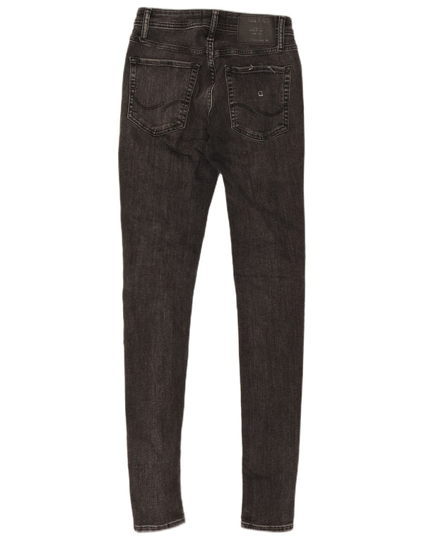 Jack & Jones pentru bărbați cu spray pe blugi skinny W28 L32 bumbac gri