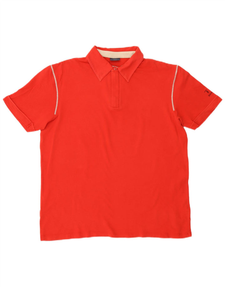 Tricou polo Trussardi pentru bărbați 2XL bumbac roșu