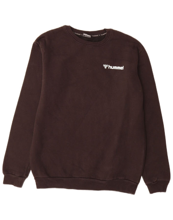 Hummel Mens Sweatshirt Jumper Small Black Cotton