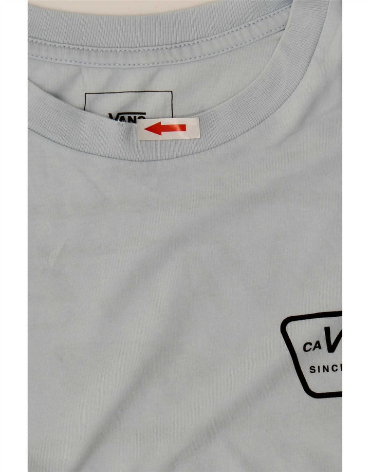 Tricou grafic personalizat Vans pentru bărbați Top mic, albastru, bumbac