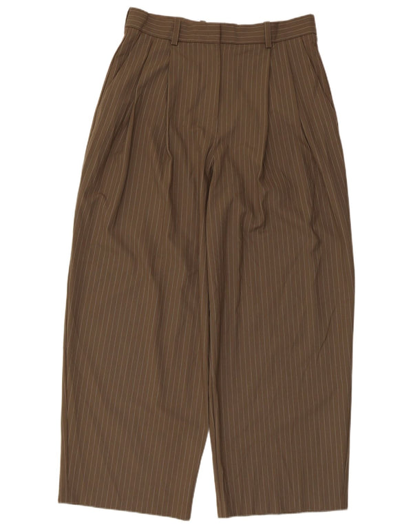 Pantaloni chino pentru femei Marks & Spencer UK 14 Large W32 L29 Maro cu dungi