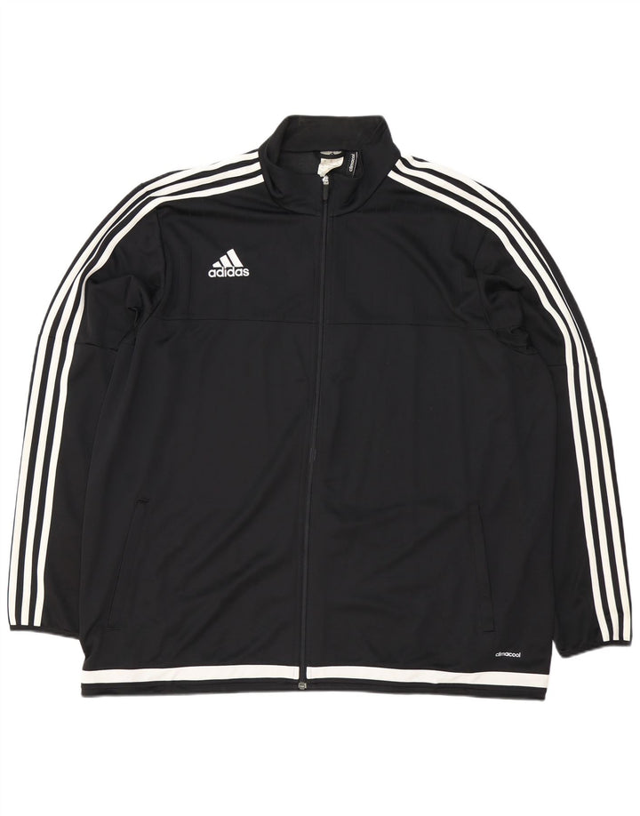 Jachetă pentru trening Climacool Adidas pentru bărbați, 2XL, poliester negru