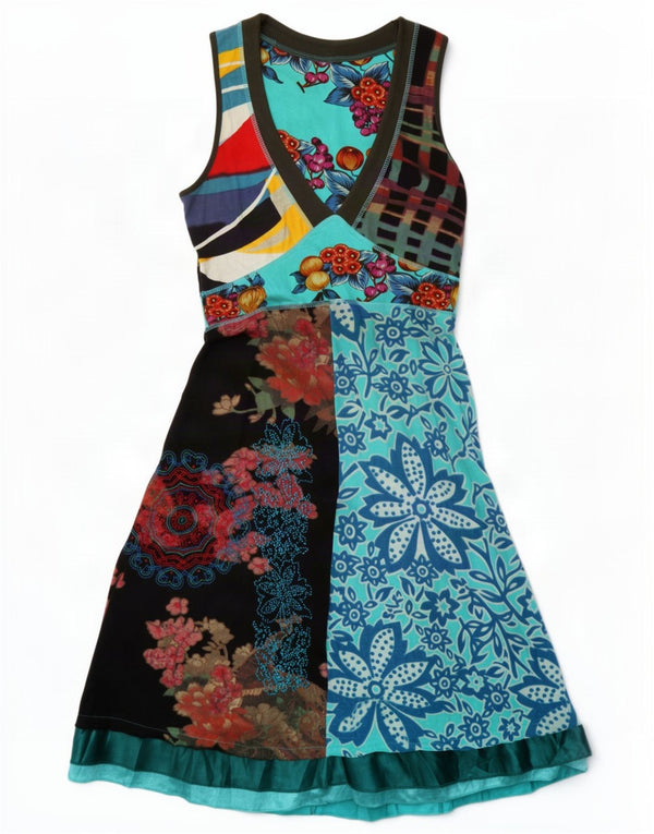 Rochie A-Line Desigual pentru femei UK 12 Medium Multicolor Floral