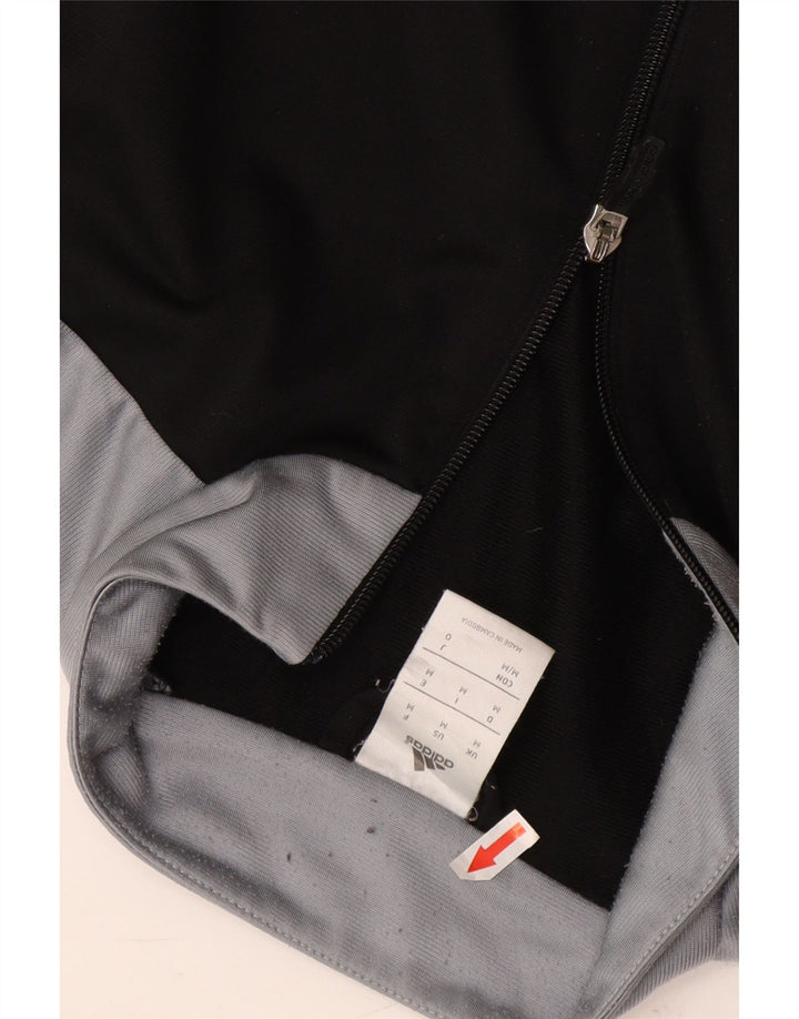 Jachetă de trening pentru bărbați Adidas, negru mediu, poliester bloc de culoare