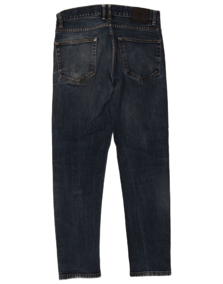 Blugi slim pentru bărbați Zara EU42 Large W32 L28 Bleumarin