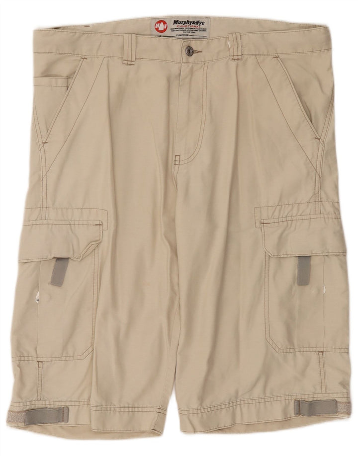 Pantaloni scurți cargo pentru bărbați Murphy & Nye W38 XL, bumbac bej