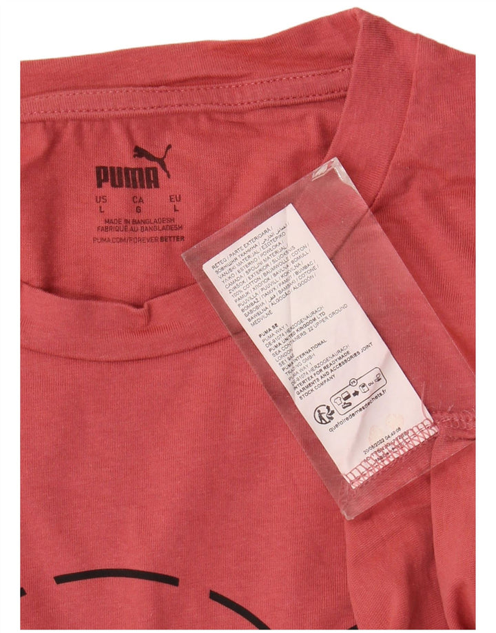 Tricou grafic Puma pentru bărbați Top mare bumbac roșu