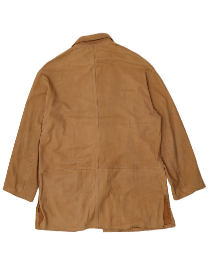 Jachetă de piele pentru femei Enrico Mandelli UK 18 XL Maro Clasică