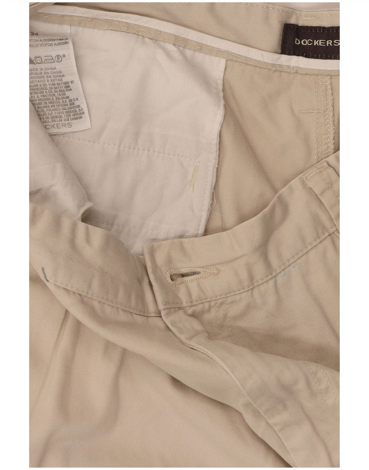 Pantaloni scurti cargo pentru bărbați Dockers W34, bumbac, bej, mari