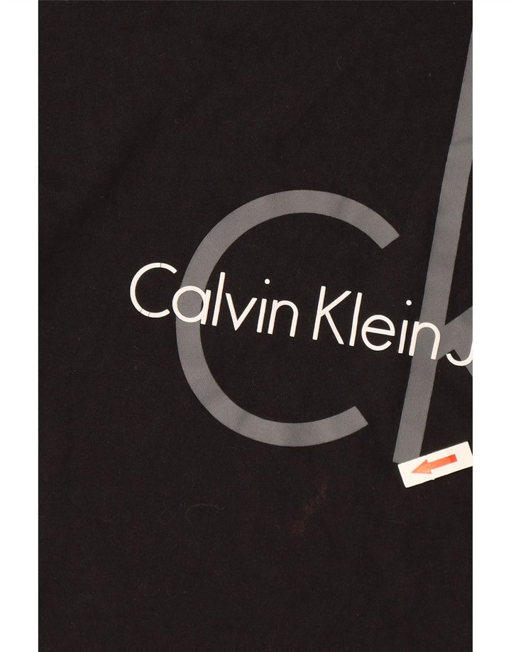 Tricou grafic pentru bărbați Calvin Klein Jeans Top Mediu Negru