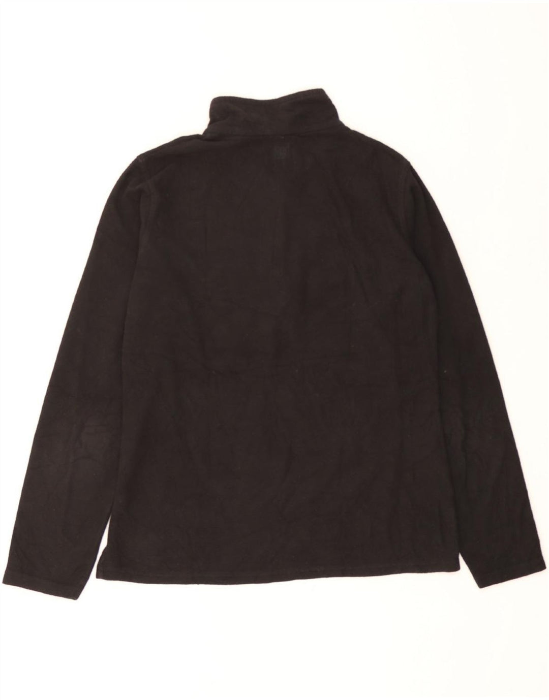 MOUNTAIN WAREHOUSE Womens Zip Neck Fleece Jumper UK 14 Medium Black Vintage Mountain Warehouse and Second-Hand Mountain Warehouse from Messina Hembry 