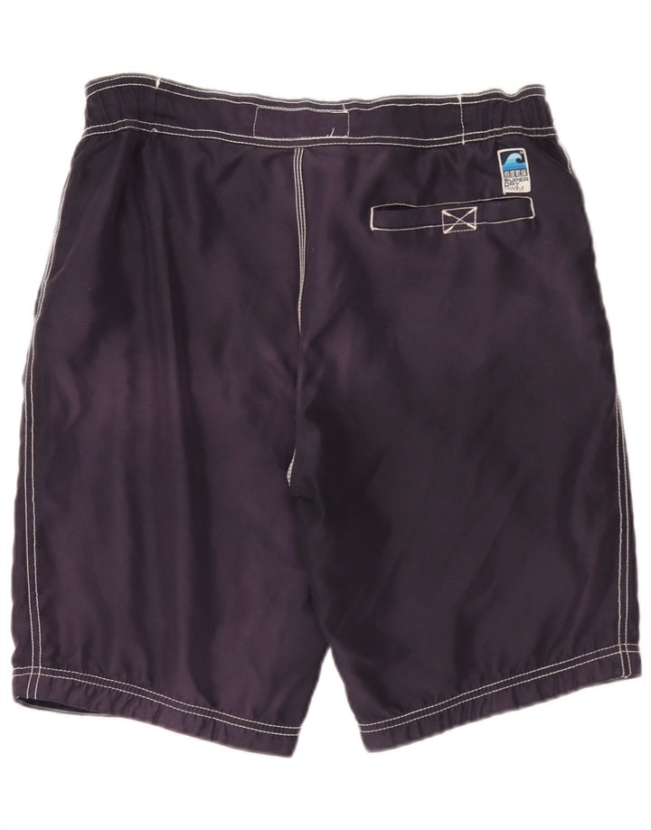 Pantaloni scurți de înot grafic Superdry pentru bărbați, poliester mediu albastru