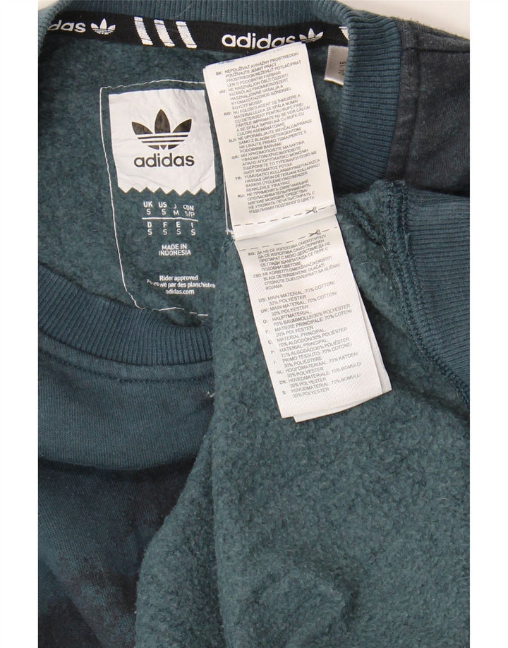 Hanorac pentru bărbați Adidas Jumper mic albastru Tie Dye Bumbac