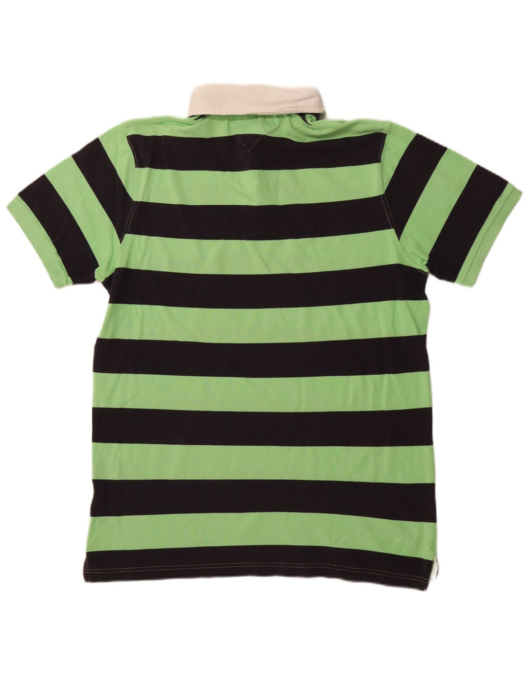 TOMMY HILFIGER Tricou polo rugby pentru bărbați 2XL bumbac cu dungi verzi