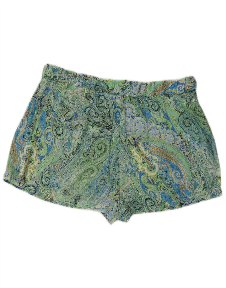 Pantaloni caldi pentru femei Zara Medium W28 Green Paisley Poliester