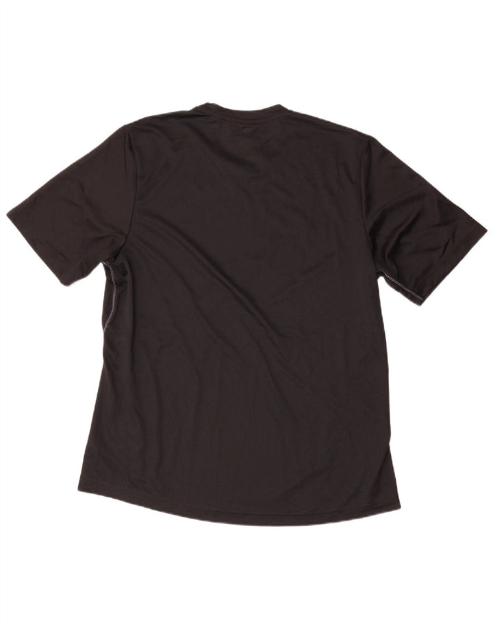 Tricou ADIDAS Climalite pentru bărbați Top mare din poliester negru