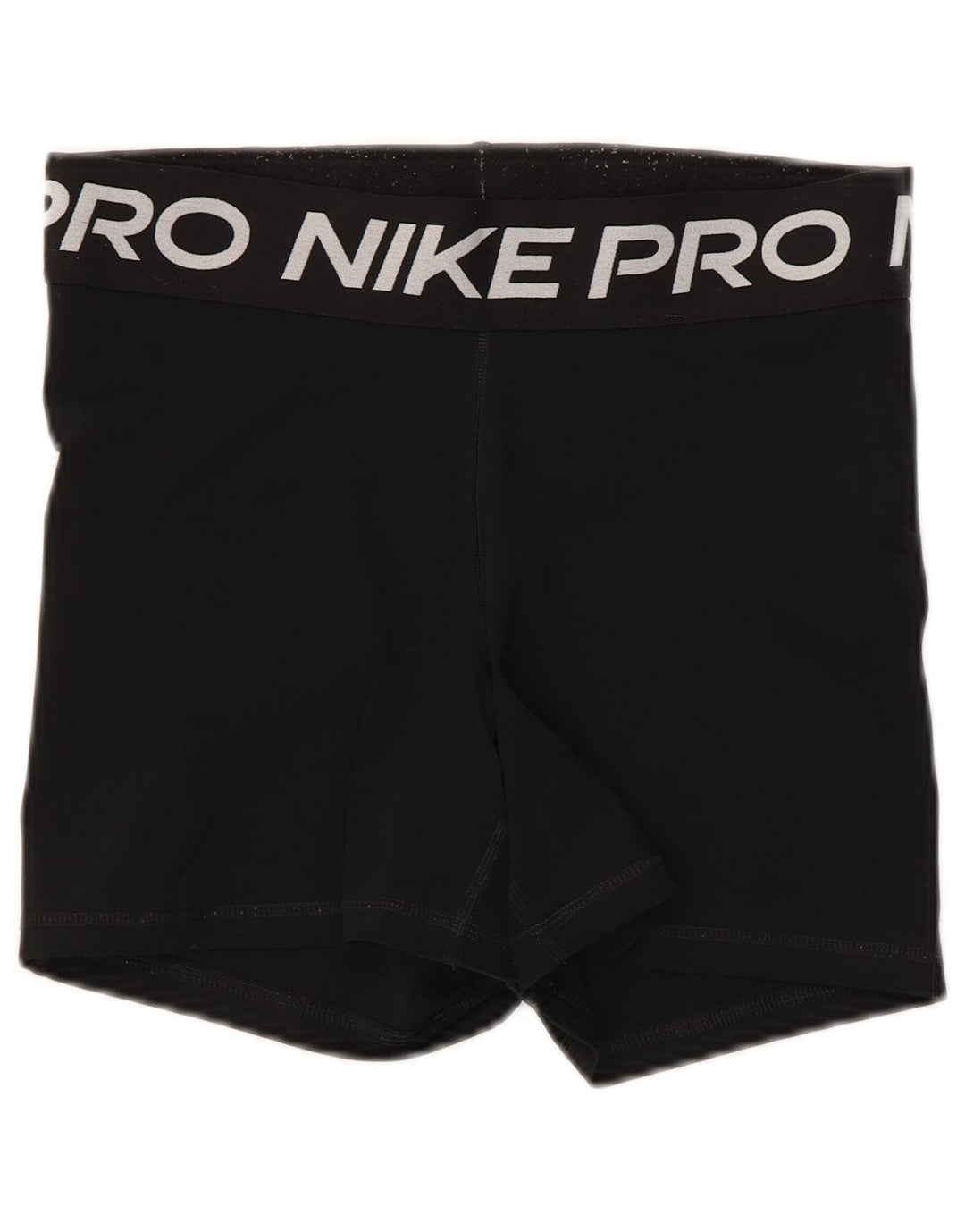 Pantaloni scurți sport Nike Dri Fit Graphic pentru femei UK 12 Poliester mediu negru