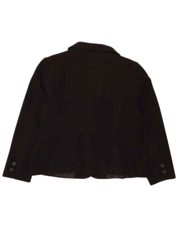Jachetă pentru femei Marks & Spencer cu 2 nasturi, UK 20 2XL, poliester negru