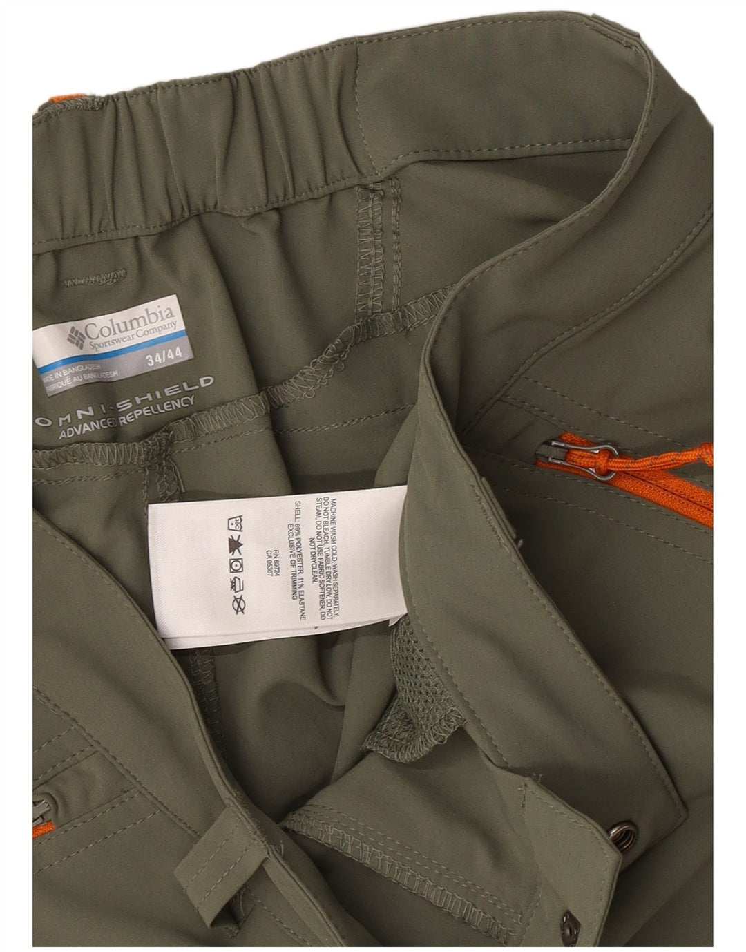 Pantaloni scurți Columbia Omni-Shield Cargo W34 Large Kaki Poliester
