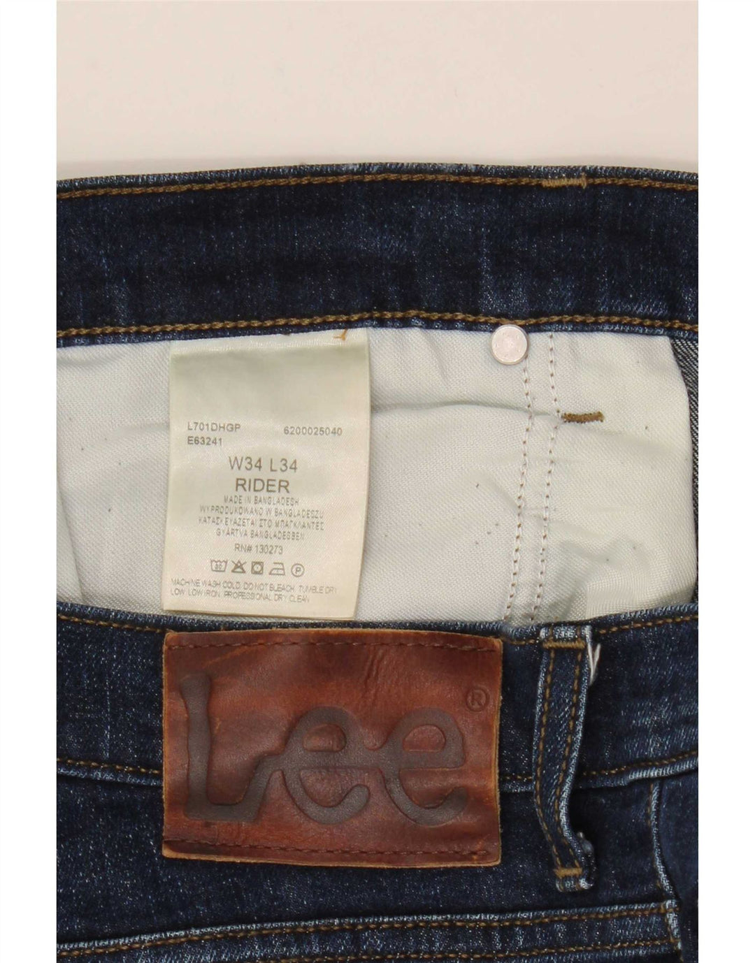 Blugi Lee Rider Slim pentru bărbați L34 L34 Bumbac albastru