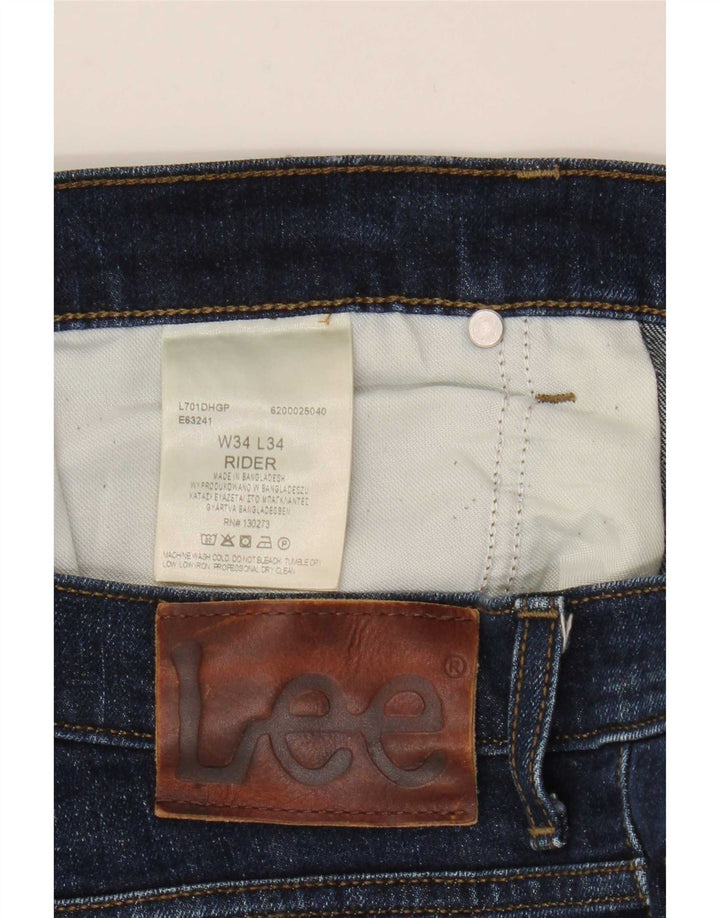 Blugi Lee Rider Slim pentru bărbați L34 L34 Bumbac albastru