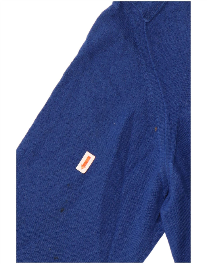 Pulover cu decolteu în V cu autograf pentru femei Marks & Spencer UK 16 Large Blue