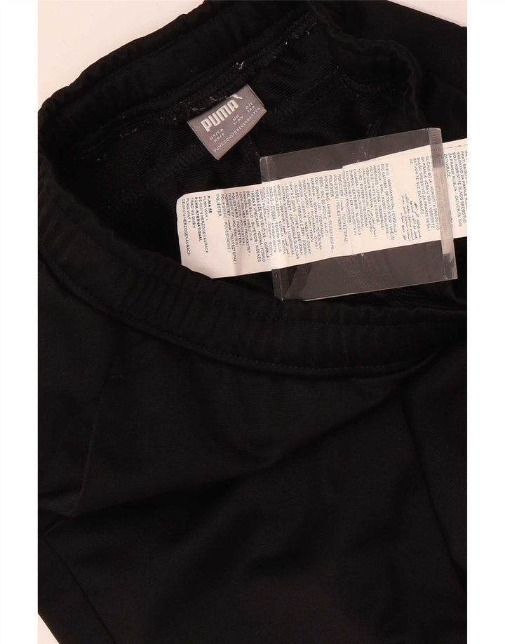 Pantaloni de trening Puma pentru baieti 7-8 ani poliester negru