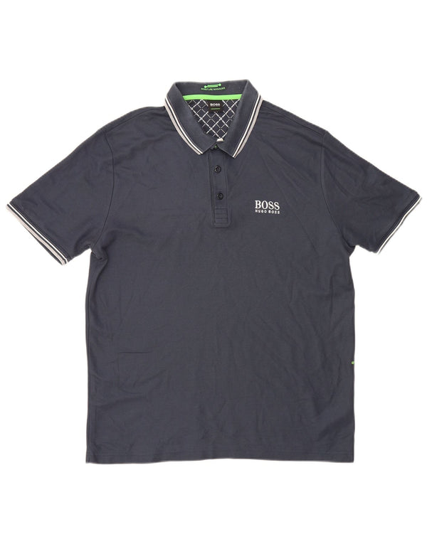 Cămașă polo pentru bărbați Hugo Boss XL, bumbac bleumarin