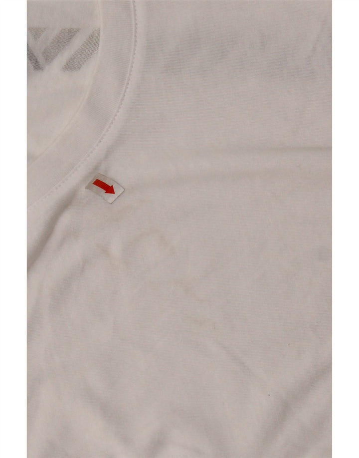 Tricou cu grafic crop NEW BALANCE Top UK 10 Bumbac alb mic