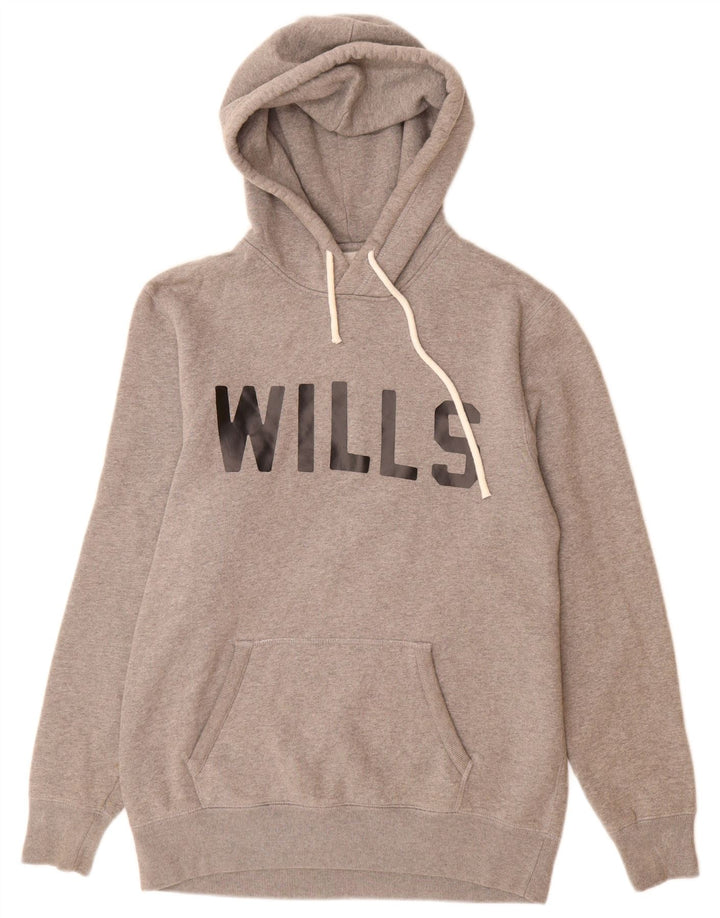JACK WILLS Pulover grafic pentru bărbați XS bumbac gri