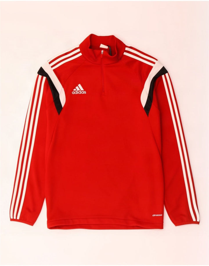 Adidas Climacool Pullover Trening Top Medium Red Colorblock